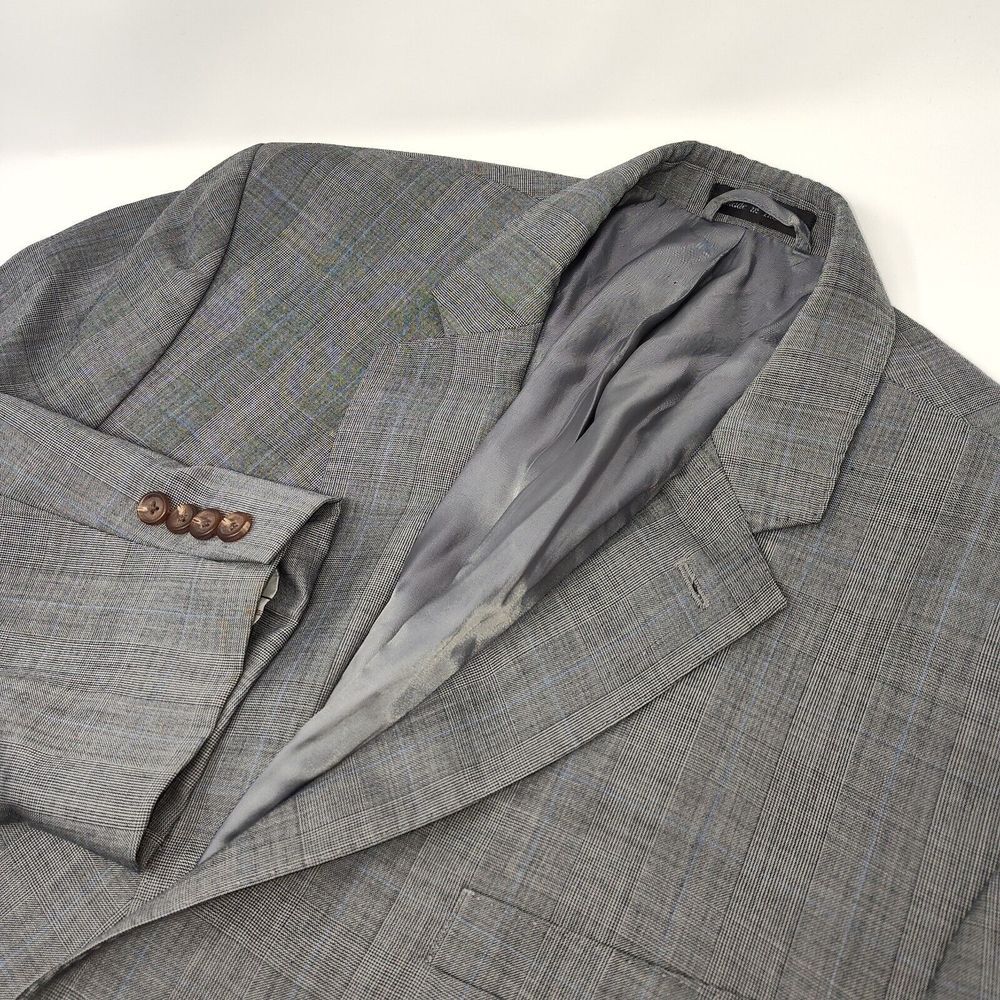 Lauren Ralph Lauren Black Label Gray‎ Wool Men's Slim Fit Sport Coat Size 46R